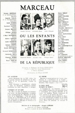Poster for Marceau ou Les enfants de la république